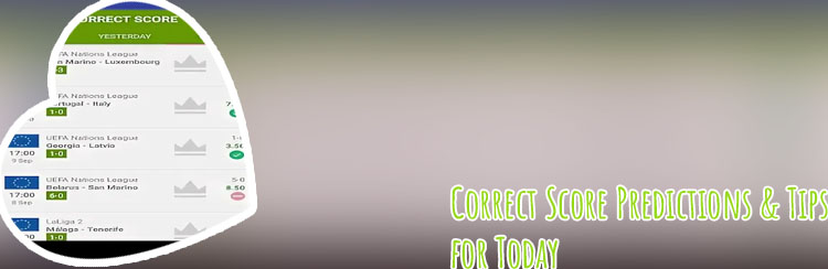 Today tips correct score